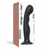Черная насадка Strap-On-Me Dildo Plug P G size XXL - Strap-on-me - купить с доставкой в Новороссийске
