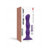 Фиолетовая насадка Strap-On-Me Dildo Geisha Balls size XL - Strap-on-me - купить с доставкой в Новороссийске