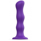 Фиолетовая насадка Strap-On-Me Dildo Geisha Balls size XL - Strap-on-me - купить с доставкой в Новороссийске