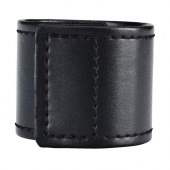 Хомут-утяжка для мошонки из искусственной кожи на липучке VELCRO BALL STRETCHER- 4 см. - BlueLine - в Новороссийске купить с доставкой