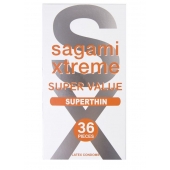 Ультратонкие презервативы Sagami Xtreme Superthin - 36 шт. - Sagami - купить с доставкой в Новороссийске