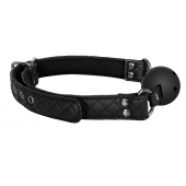 Черный кляп-шарик BALL GAG DIAMOND - Dream Toys - купить с доставкой в Новороссийске