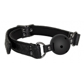 Черный кляп-шарик BALL GAG DIAMOND - Dream Toys - купить с доставкой в Новороссийске