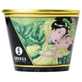 Массажная свеча Exotic Green Tea с ароматом зелёного чая - 170 мл. - Shunga - купить с доставкой в Новороссийске