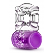 Фиолетовое эрекционное виброкольцо Pleaser Rechargeable C-Ring - Blush Novelties - в Новороссийске купить с доставкой