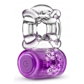 Фиолетовое эрекционное виброкольцо One Night Stand Vibrating C-Ring - Blush Novelties - в Новороссийске купить с доставкой