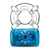 Синее эрекционное виброкольцо One Night Stand Vibrating C-Ring - Blush Novelties - в Новороссийске купить с доставкой