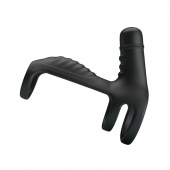 Черная вибронасадка на пенис Vibrating Penis Sling - Baile - в Новороссийске купить с доставкой
