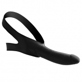 Черный кляп-страпон Masters Mini Face Fuck Strap-On - 14 см. - XR Brands - купить с доставкой в Новороссийске
