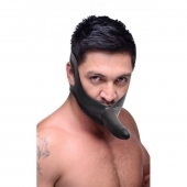 Черный кляп-страпон Masters Mini Face Fuck Strap-On - 14 см. - XR Brands - купить с доставкой в Новороссийске