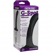 Черная изогнутая насадка Vac-U-Lock G-Spot - 16,5 см. - Doc Johnson - купить с доставкой в Новороссийске