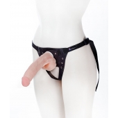 Реалистичный фаллос на поясе Harness - 20,5 см. - LOVETOY (А-Полимер) - купить с доставкой в Новороссийске