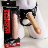 Телесная насадка-фаллос на трусиках с плугом - 16,5 см. - LOVETOY (А-Полимер) - купить с доставкой в Новороссийске
