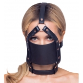 Черный намордник с кляпом-шаром Head Harness With A Gag - Orion - купить с доставкой в Новороссийске