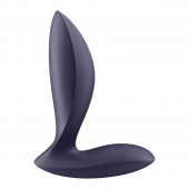 Фиолетовый анальный вибростимулятор Power Plug - Satisfyer - в Новороссийске купить с доставкой