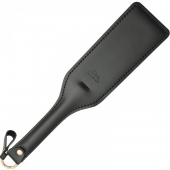 Черная кожаная шлепалка SitaBlack - 30 см. - Sitabella - купить с доставкой в Новороссийске