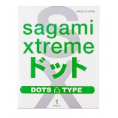 Презерватив Sagami Xtreme Type-E с точками - 1 шт. - Sagami - купить с доставкой в Новороссийске