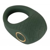 Зеленое эрекционное виброкольцо Luxurious Vibro Cock Ring - Orion - в Новороссийске купить с доставкой