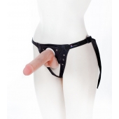 Страпон с поясом Harness - 19 см. - LOVETOY (А-Полимер) - купить с доставкой в Новороссийске