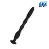 Черный силиконовый уретральный стимулятор - 10 см. - Sex Expert - купить с доставкой в Новороссийске