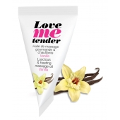 Съедобное согревающее массажное масло Love Me Tender Vanilla с ароматом ванили - 10 мл. - Love to Love - купить с доставкой в Новороссийске