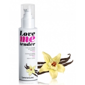 Съедобное согревающее массажное масло Love Me Tender Vanilla с ароматом ванили - 100 мл. - Love to Love - купить с доставкой в Новороссийске