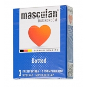 Презервативы с пупырышками Masculan Dotted - 3 шт. - Masculan - купить с доставкой в Новороссийске