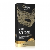 Съедобный гель Dual Vibe Pina Colada с эффектом вибрации и вкусом коктейля пина колада - 15 мл. - ORGIE - купить с доставкой в Новороссийске