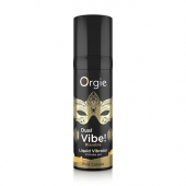 Съедобный гель Dual Vibe Pina Colada с эффектом вибрации и вкусом коктейля пина колада - 15 мл. - ORGIE - купить с доставкой в Новороссийске