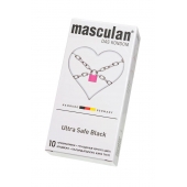 Ультрапрочные презервативы Masculan Ultra Safe Black - 10 шт. - Masculan - купить с доставкой в Новороссийске