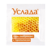Гель-лубрикант «Услада с прополисом» - 3 гр. - Биоритм - купить с доставкой в Новороссийске