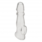 Прозрачная насадка для пениса Girthy Penis Enhancing Sleeve Extension - 17,1 см. - BlueLine - в Новороссийске купить с доставкой