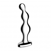 Стальной анальный фаллоимитатор для простаты Stainless Steel Anal Beads - 13 см. - b-Vibe - в Новороссийске купить с доставкой