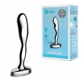 Стальной стимулятор простаты Stainless Steel Prostate Plug - 11,5 см. - b-Vibe - в Новороссийске купить с доставкой