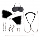 Большой эротический набор из 12 предметов Interchangeable Collar   Nipple Clips Set - Lux Fetish - купить с доставкой в Новороссийске