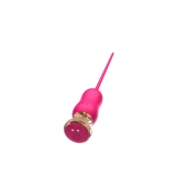 Розовый тонкий стимулятор Nipple Vibrator - 23 см. - I-MOON - купить с доставкой в Новороссийске