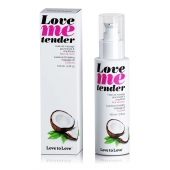 Съедобное согревающее массажное масло Love Me Tender Cocos с ароматом кокоса - 100 мл. - Love to Love - купить с доставкой в Новороссийске