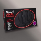 Набор из 3 массажеров простаты чёрного цвета NEXUS ANAL STARTER KIT - Nexus Range - в Новороссийске купить с доставкой