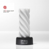 Белый 3D мастурбатор SPIRAL - Tenga - в Новороссийске купить с доставкой
