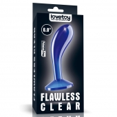 Синяя анальная втулка Flawless Clear Prostate Plug 6.0 - 15 см. - Lovetoy - в Новороссийске купить с доставкой