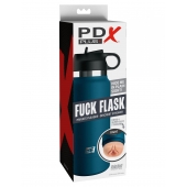 Мастурбатор-вагина в синей колбе F*ck Flask - Pipedream - в Новороссийске купить с доставкой