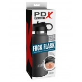 Серый мастурбатор в виде бутылки F*ck Flask - Pipedream - в Новороссийске купить с доставкой