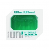 Зеленый мастурбатор-стимулятор Tenga Uni Emerald - Tenga - в Новороссийске купить с доставкой