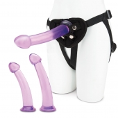 Тренировочный набор с тремя насадками Pegging Training Set - Lux Fetish - купить с доставкой в Новороссийске