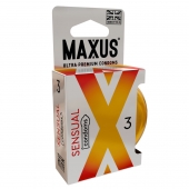 Презервативы анатомической формы Maxus Sensual - 3 шт. - Maxus - купить с доставкой в Новороссийске