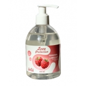 Лубрикант на водной основе Love Protection Raspberry с ароматом малины - 300 мл. - Lola Games - купить с доставкой в Новороссийске