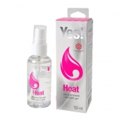 Возбуждающая силиконовая вагинальная смазка Yes Heat - 50 мл. - Sitabella - купить с доставкой в Новороссийске