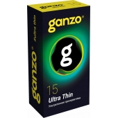 Прозрачные ультратонкие презервативы Ganzo Ultra thin - 15 шт. - Ganzo - купить с доставкой в Новороссийске
