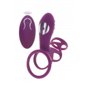Фиолетовая эрекционная вибронасадка Halo Halo C-Ring Sleeve - Toy Joy - в Новороссийске купить с доставкой