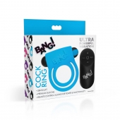 Голубое эрекционное виброкольцо 28X Remote Control Vibrating Cock Ring   Bullet - XR Brands - в Новороссийске купить с доставкой